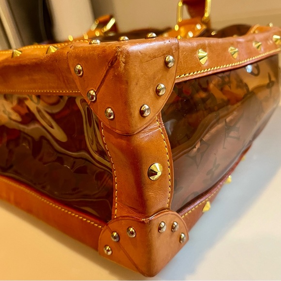 Louis Vuitton Vinyl Neo Cabas Ambre MM Hand Tote Bag EUC free shipping - Picture 7 of 9